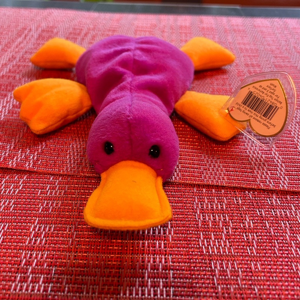 Super rare TY 1993 vintage beanie baby Patti the platypus excellent condition